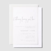 Invitations En Vélin Rien de Fantastique Juste un Amour Simple Fête de (Compenser)