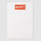 Invitations En Vélin RockaBilly déchiré des papiers de vellum blanc (Recto)