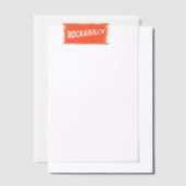 Invitations En Vélin RockaBilly déchiré des papiers de vellum blanc (Compenser)