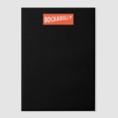 Invitations En Vélin RockaBilly déchiré des papiers en vellum noir (Recto)