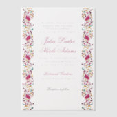 Invitations En Vélin Romantique classique Pearl Swan Mariage de cadre f (Recto)