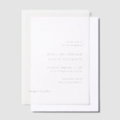 Invitations En Vélin Rosa Elegant Mariage moderne (Compenser)