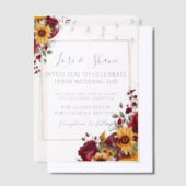 Invitations En Vélin Rose rustique et Mariage Aster (Compenser)