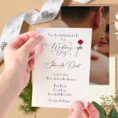 Invitations En Vélin Rose Vellum
