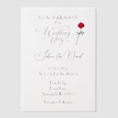 Invitations En Vélin Rose Vellum (Recto)