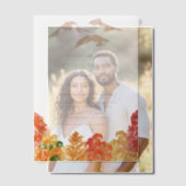 Invitations En Vélin Russe aquarelle Mariage de automne forestier d'aut (Décalage (Couple))