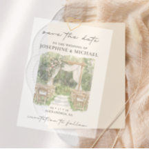 Rustic Vintage Natural Wedding Save the Date