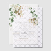 Invitations En Vélin Rustique Automne Botanique Eucalyptus Mariage (Décalage (Invitation))