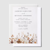 Invitations En Vélin Rustique Automne Floral Meadow Mariage (Compenser)