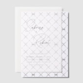 Invitations En Vélin Sabrina Mariage moderne Enregistrer la date (Décalage (Invitation))
