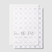 Invitations En Vélin Sandra Classic Mariage élégant Enregistrer la date (Décalage (Invitation))