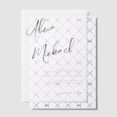 Invitations En Vélin Script de calligraphie simple mariage décontracté (Décalage (Invitation))