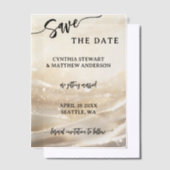 Invitations En Vélin Script Gold Parties scintillant Enregistrer la dat (Compenser)
