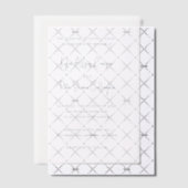 Invitations En Vélin Script manuscrit Gris moderne Élégant Mariage (Décalage (Invitation))