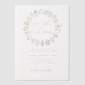 Invitations En Vélin Simple Beach Blue Ocean Seashell Mariage (Recto)