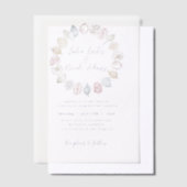 Invitations En Vélin Simple Beach Blue Ocean Seashell Mariage (Compenser)