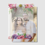 Invitations En Vélin Simple Black & White wedding Overlay Vellum Invit (Décalage (Couple))