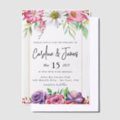 Invitations En Vélin Simple Black & White wedding Overlay Vellum Invit (Compenser)