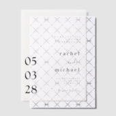 Invitations En Vélin Simple, élégant, audacieux, Mariage, (Décalage (Invitation))