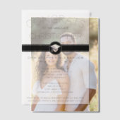 Invitations En Vélin Simple lumière brillante Black Cool Graduation Par (Décalage (Couple))