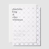 Invitations En Vélin Simple, moderne, Mariage, (Décalage (Invitation))