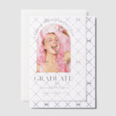 Invitations En Vélin Simple Photo Arch Graduate (Décalage (Invitation))