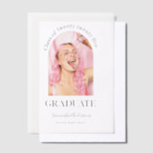 Invitations En Vélin Simple Photo Arch Graduate (Compenser)