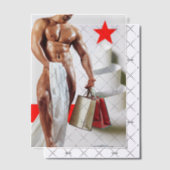 Invitations En Vélin SlipperyJoe's Christmas shopping livre blanc spira (Décalage (Invitation))