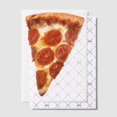 Invitations En Vélin SlipperyJoe's classique pepperoni pizza tranche fo (Décalage (Invitation))
