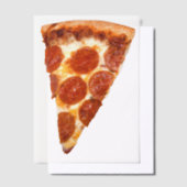 Invitations En Vélin SlipperyJoe's classique pepperoni pizza tranche fo (Compenser)