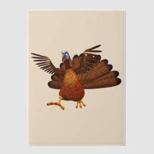 Invitations En Vélin SlipperyJoe's Thanksgiving gobble de manière respo