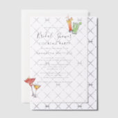 Invitations En Vélin Soirée Fête des mariées élégante (Décalage (Invitation))