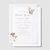 Invitations En Vélin Soirée Fête des mariées élégante (Compenser)