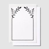 Invitations En Vélin Split Black Floral SVG Frame (Compenser)