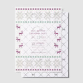 Invitations En Vélin Sugarplum Knit Ugly Sweet Christmas Party (Décalage (Invitation))