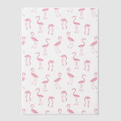 Invitations En Vélin Superposition de fêtes tropicales de flamants rose (Recto)