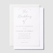 Invitations En Vélin Superposition de photo de script moderne Mariage (Compenser)