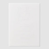 Invitations En Vélin Sur la plage Vellum Overlay Mariage (Recto)