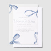 Invitations En Vélin Sweet Women's Day Fancy Bow History Mois (Compenser)