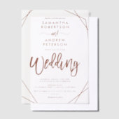 Invitations En Vélin Terrarium Mariage moderne Boho en terre cuite (Compenser)