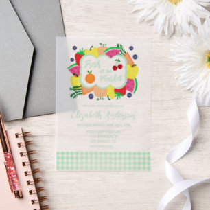 Invitations En Vélin Tout frais du marché: Baby shower