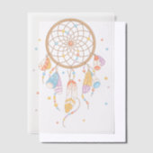Invitations En Vélin Tribal Dreamcatcher Boho Baby Insert (Compenser)