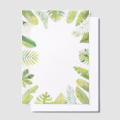 Invitations En Vélin Tropical Green Foliage (Compenser)