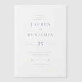 Invitations En Vélin Twilight Nouveau Wedding (Recto)