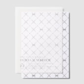 Invitations En Vélin Typographie classique simple Mariage superposition (Décalage (Invitation))