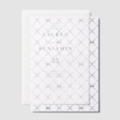 Invitations En Vélin Typographie Élégante Blanche (Décalage (Invitation))