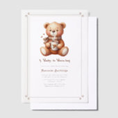 Invitations En Vélin "Un bébé est en train de brasser" Café Baby shower (Compenser)