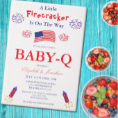 Invitations En Vélin Un Petit Pétard Est En Route Baby-Q