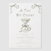 Invitations En Vélin Une Tini un peu plus proche Shower de mariage (Recto)