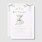 Invitations En Vélin Une Tini un peu plus proche Shower de mariage (Compenser)